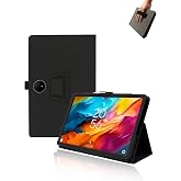 UYRUREL Leather Case for TCL NXTPAPER 14 14.3" Tablet, Stand Cover, Black | Premium leather slim folding stand cover with hand strap offers a professional look and full tablet protection.