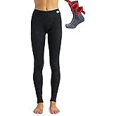 Merino Wool Base Layer Women Pants 100% Merino Wool Leggings Heavyweight, Midweight, Lite Thermal Underwear Bottom and Socks
