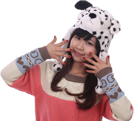 Amazon Co Jp Honeystore 着ぐるみ 帽子 戌年 犬 18年 戌 干支 年賀状 撮影 かぶりもの ダルメシアン ホビー