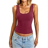 EasyGala Womens Cotton Lace Trim Tank Tops Slim Fit Scoop Neck Cami Cute Going Out Tops Summer Backless Sleeveless 2026