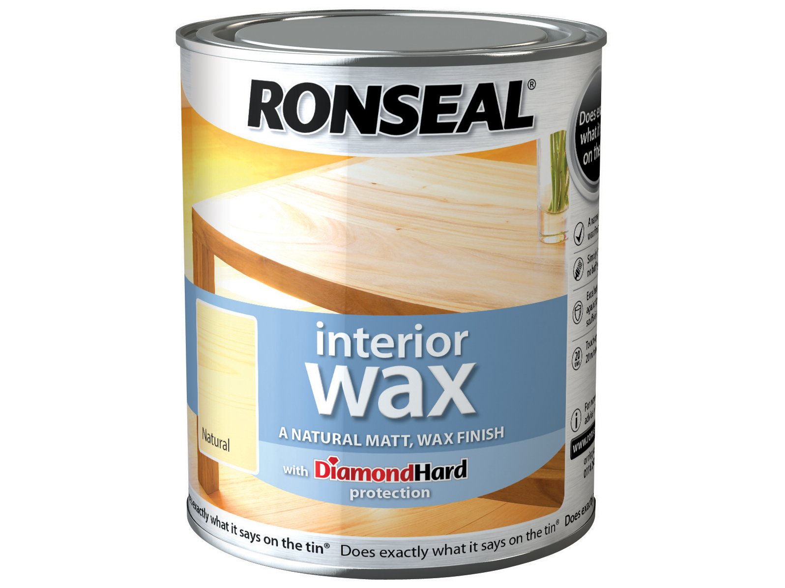 Ronseal IWNAT750 750 ml Interior Wax - Natural