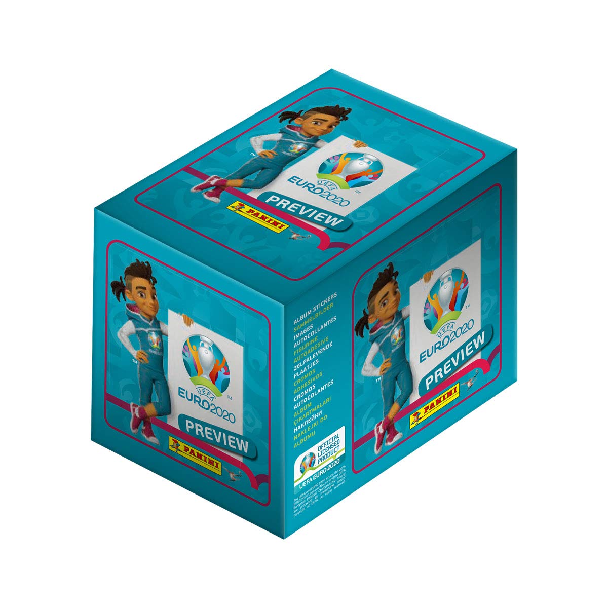 Panini France SA - Euro 2020 Stickers - Box of 60 Pockets, 004100BOX60F