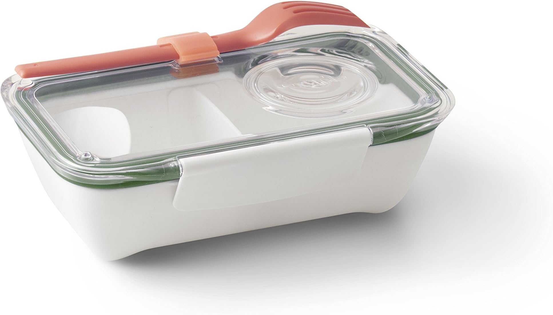 BLACK + BLUM Bento Lunch Box | Secure Leak Proof Meal Prep Container with Compartments BPA Free Food Carrier for Lunch on The Go, Microwave Safe, Olive