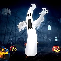 Tangkula 12 FT Halloween Inflatable Ghost, Quick