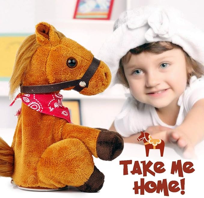 toy horse that moves and neighs