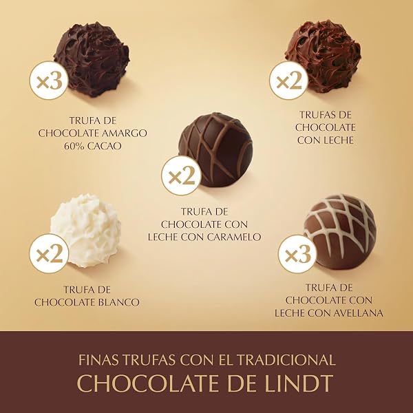 LINDT GOURMET TRUFFLES ASSORTED CHOCOLATE CANDY TRUFFLES GIFT BOX, 12 COUNT, 6.8 OZ. GIFT BOX