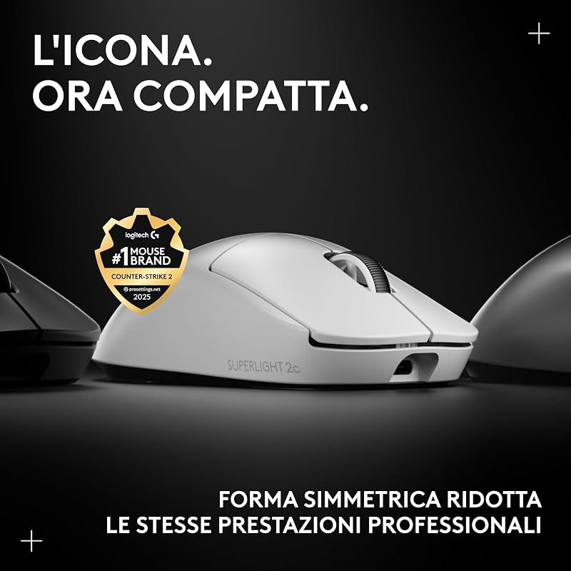 PRO X SUPERLIGHT 2c, mouse gaming wireless mouse compatto
