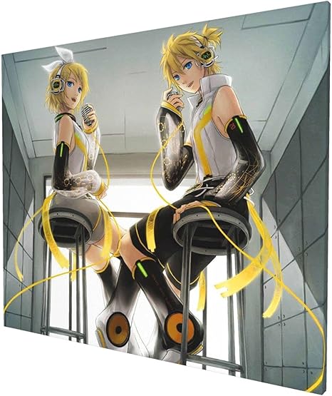 Amazon 鏡音リン レン 1 人気 現代 おしゃれ 部屋飾り 壁 絵 壁掛け 背景絵画 モダン インテリア絵画 抽象画 くて取り付けやすい 縁のない装飾画 人気 誕生日プレゼントとして 50 60cm ウォールステッカー オンライン通販