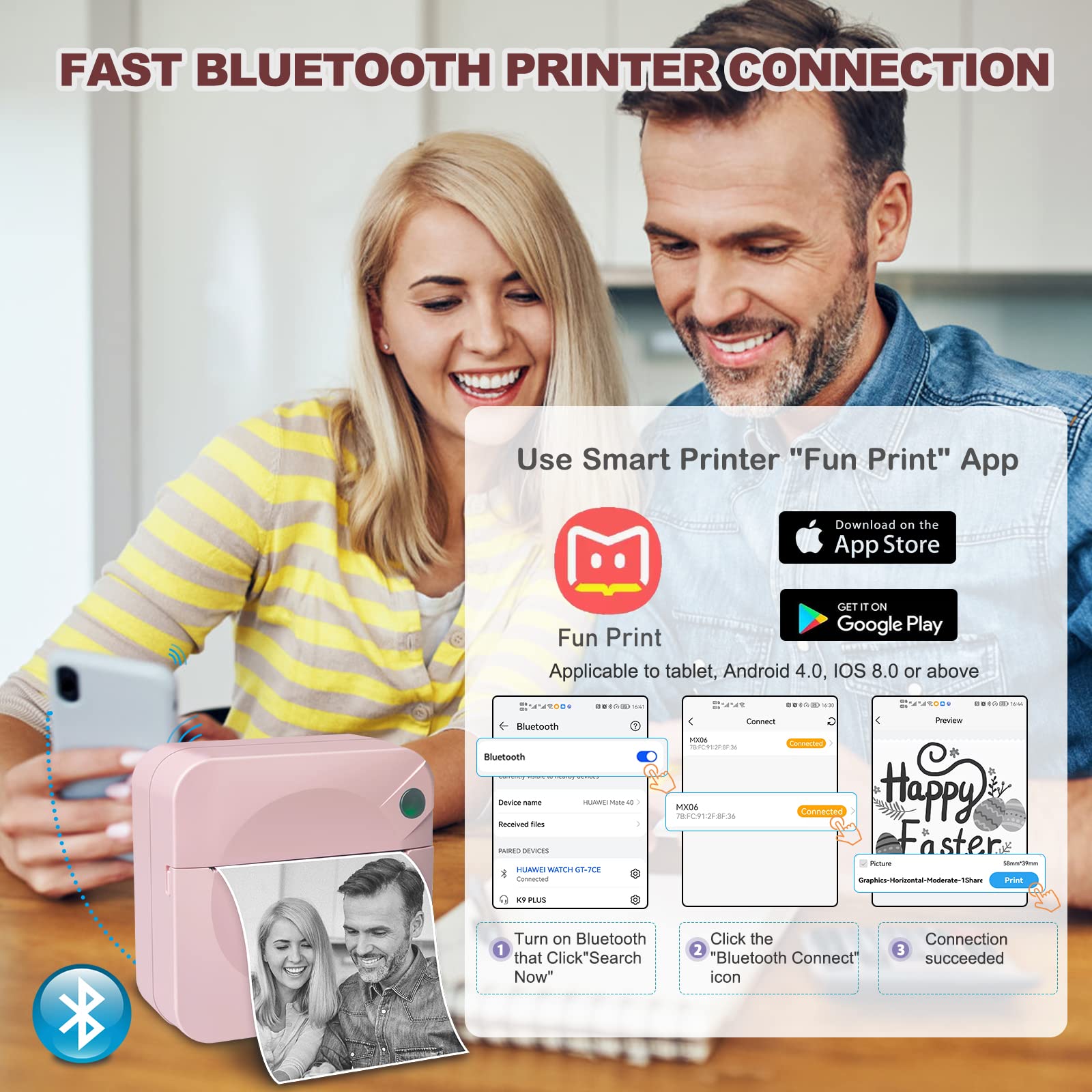 Mua Zeacool Mini Pocket Printer,Portable Thermal Printer for Label,Text ...