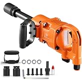 1 Inch Heavy Duty High Torque Air Impact Wrench Gun 1/2" Air Inlet 5000RPM | 1" Pneumatic Impact Wrenches Set Metal Housing with D Handle, 38mm &amp; 41mm Sockets for Repairs and Maintenance
