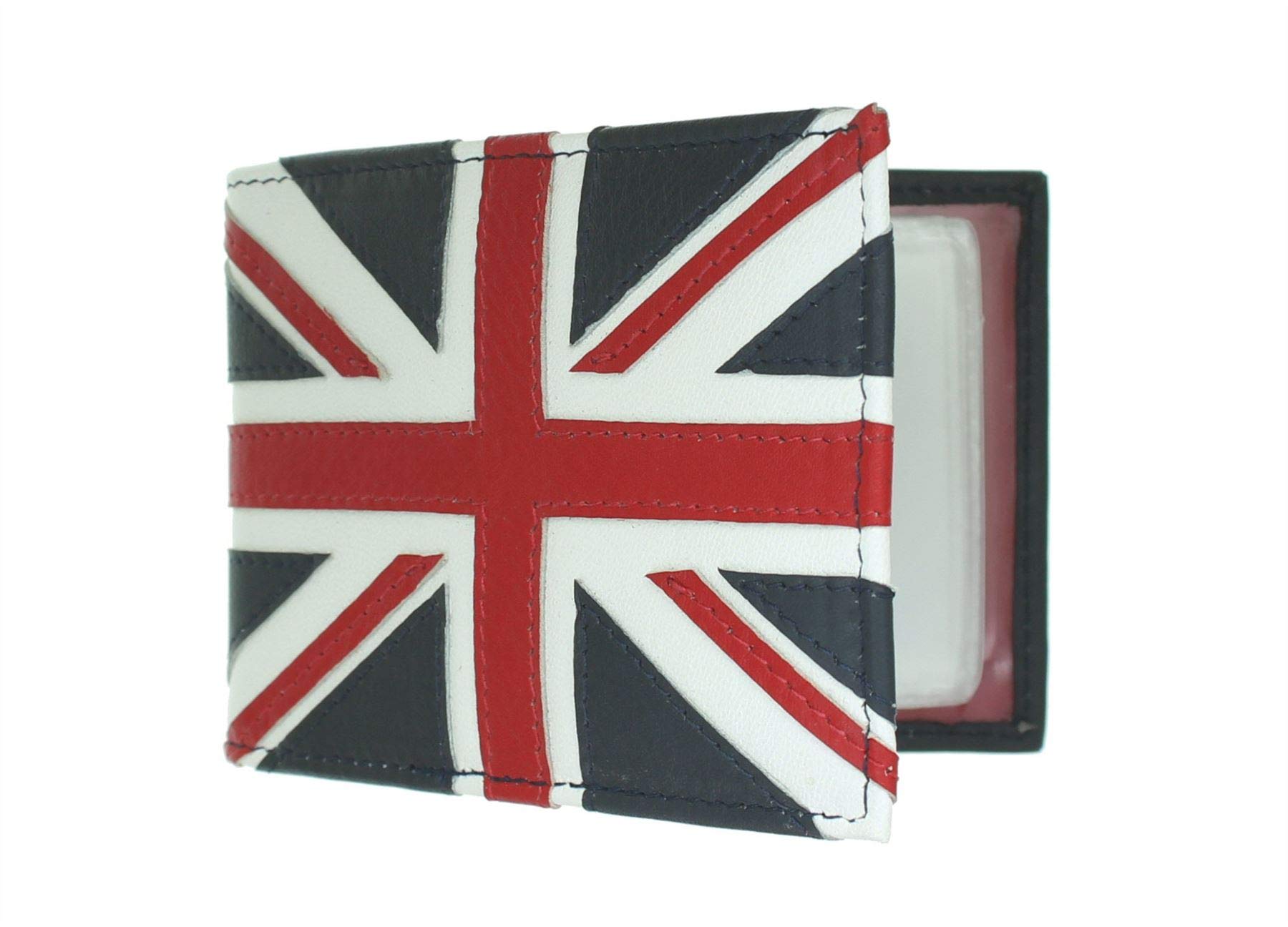 Mala Leather Union Jack Collection Leather Credit Card Holder RFID 5143_29 Navy