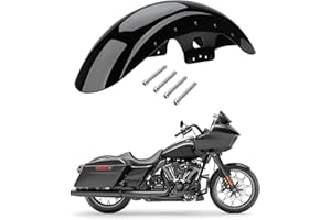 BRZOXIN 19" Front Fender Motorcycle Mudguard For Harley Touring CVO Electra Glide Road Glide Road King Street Glide 2014-2023 Painted Black, Metal