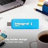 Integral Neon-C 64GB USB 3.2 Gen 1 Type-C Flash Drive Neon Blue view 7