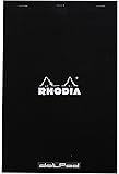 Rhodia 19559C DotPad, Dot Grid , 210 x 318 mm, 80 Blatt, 1 Stück schwarz