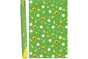 ERKOON Beeswax Food Wraps 1 Meter Roll (13 x 39.37 Inch) Reusable Cotton Wrap for Sandwiches Fruits Kitchen Storage Sustainab