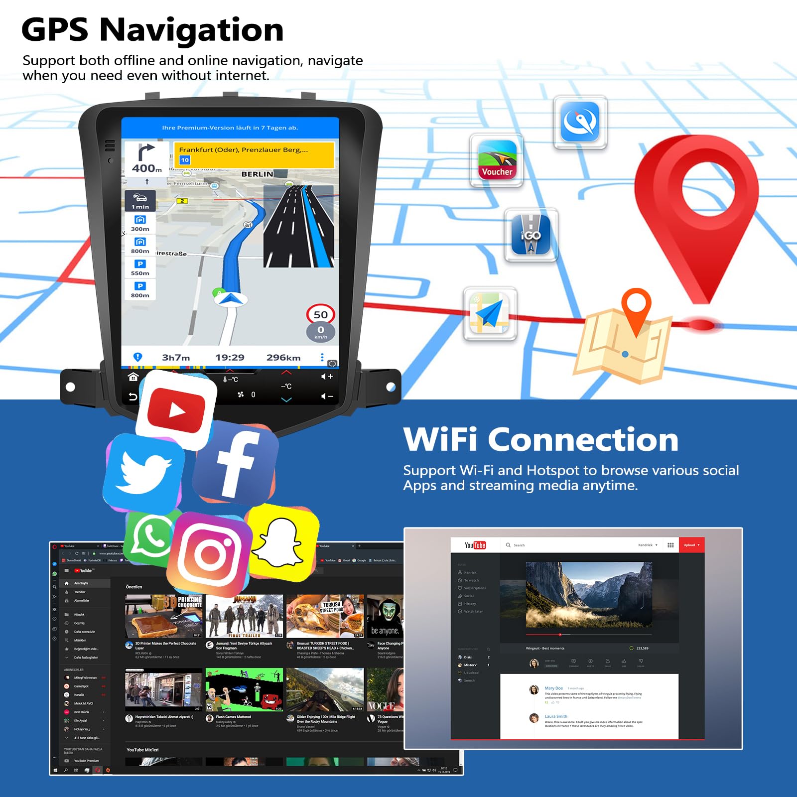 2G+64G Car Radio for Chevrolet Chevy Cruze 2010-2015 with Wireless CarPlay Android Auto 9