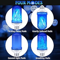 CPPSLEE Upgraded LED Flame Light Bulbs, 4 Modes