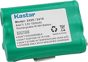 AT&T E5630 Cordless Phone Battery Replacement For Cordless Phone Battery 3 AAA - Replaces AT&T 2419, 2420, Vtech 80-5542-00, Olympia CDP models
