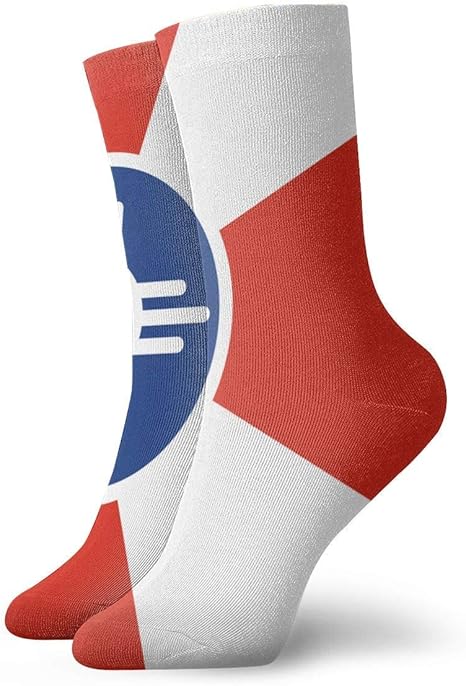 N\A Lustige bunte Flagge von Wichita Crew Socken Outdoor-Socken für