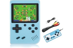 FUNTELL Handheld Game Console, 500 Classic FC Retro Game with 3.0" LCD Screen, Portable Video Games, 1200mAh Rechargeable Battery, Support to Connect TV & 2 Players