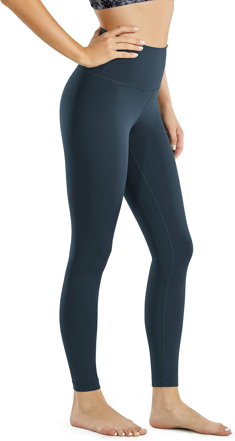 CRZ YOGA Women's Naked Feeling I 7/8 High Waisted Pants Yoga Workout Leggings Heather - 25 Inches: Clothing