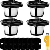 Improvedhand 2390A 2284W Vacuum Filter Replacement for Bi-ssell Pet Hair Eraser Filter Hand Vac 2390, 2389, 2284W Compare to Parts # 1614212 1614203 1614204, 4-Pack