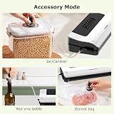 Bonsenkitchen Compact Vacuum Sealer Pearl White with Roll Cutter view 5