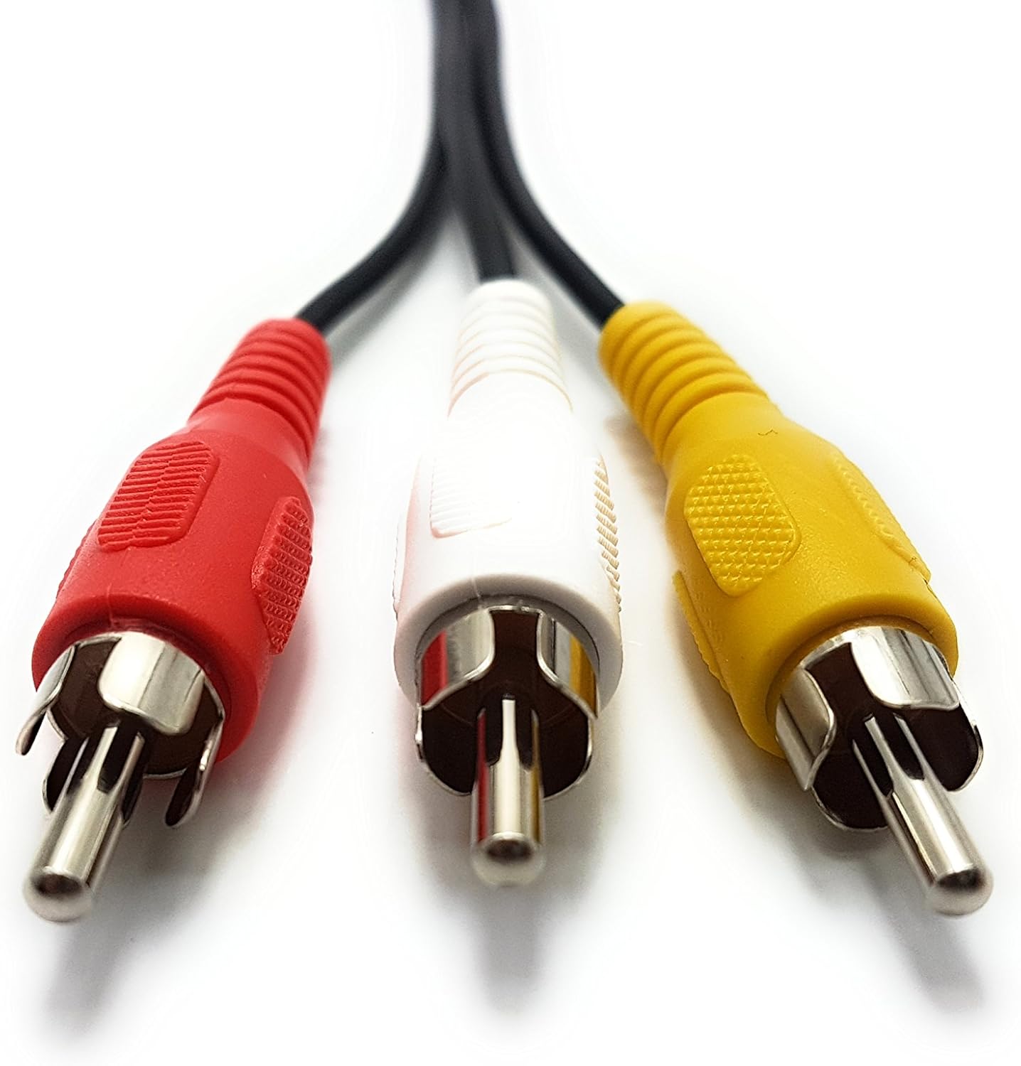 MainCore 5m Long 3 x Phono Male To 3 x Phono Male Cable Audio Composite Video RCA Lead (Available in 0.15m, 0.25m, 0.50m, 1m - Image 4