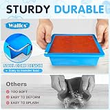Walfos 2 Cup Silicone Freezing Tray with Lid 4 Pack Easy Meal Prep Storage view 2