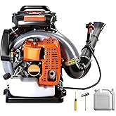 QUIDARY 63CC 2-Cycle Gas Backpack Leaf Blower - 3.8HP, 840CFM, Lightweight & Powerful for Lawn Care, Yard, Snow & Leaf Blowin