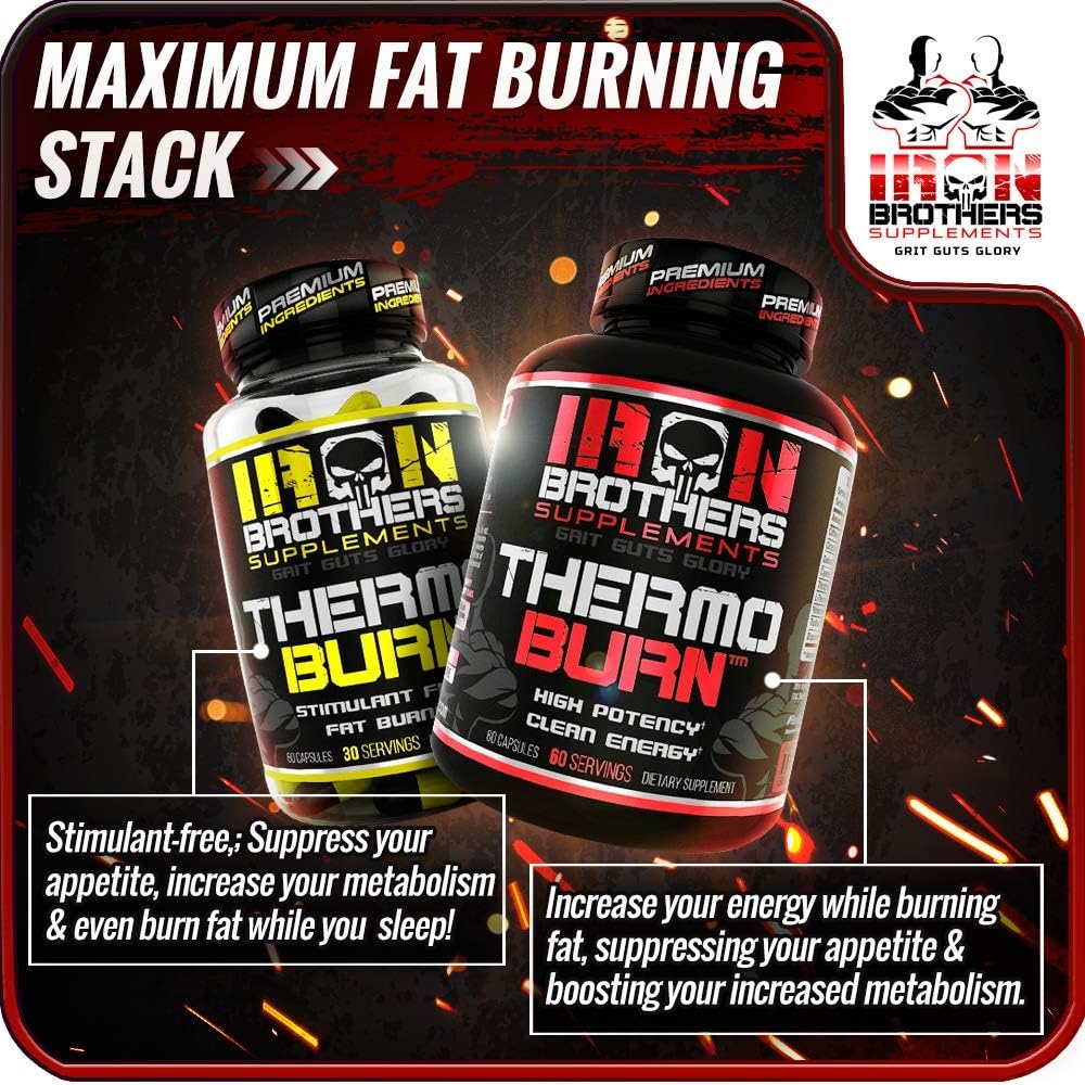 Thermogenic Fat Burners for Men / Women - Strongest Appetite Suppressant for Weight Loss - Metabolism Boosting - Hardcore Carb Blocker and Focus Supplement - Keto Pills - 60 Veggie Capsules: Health & Personal Care