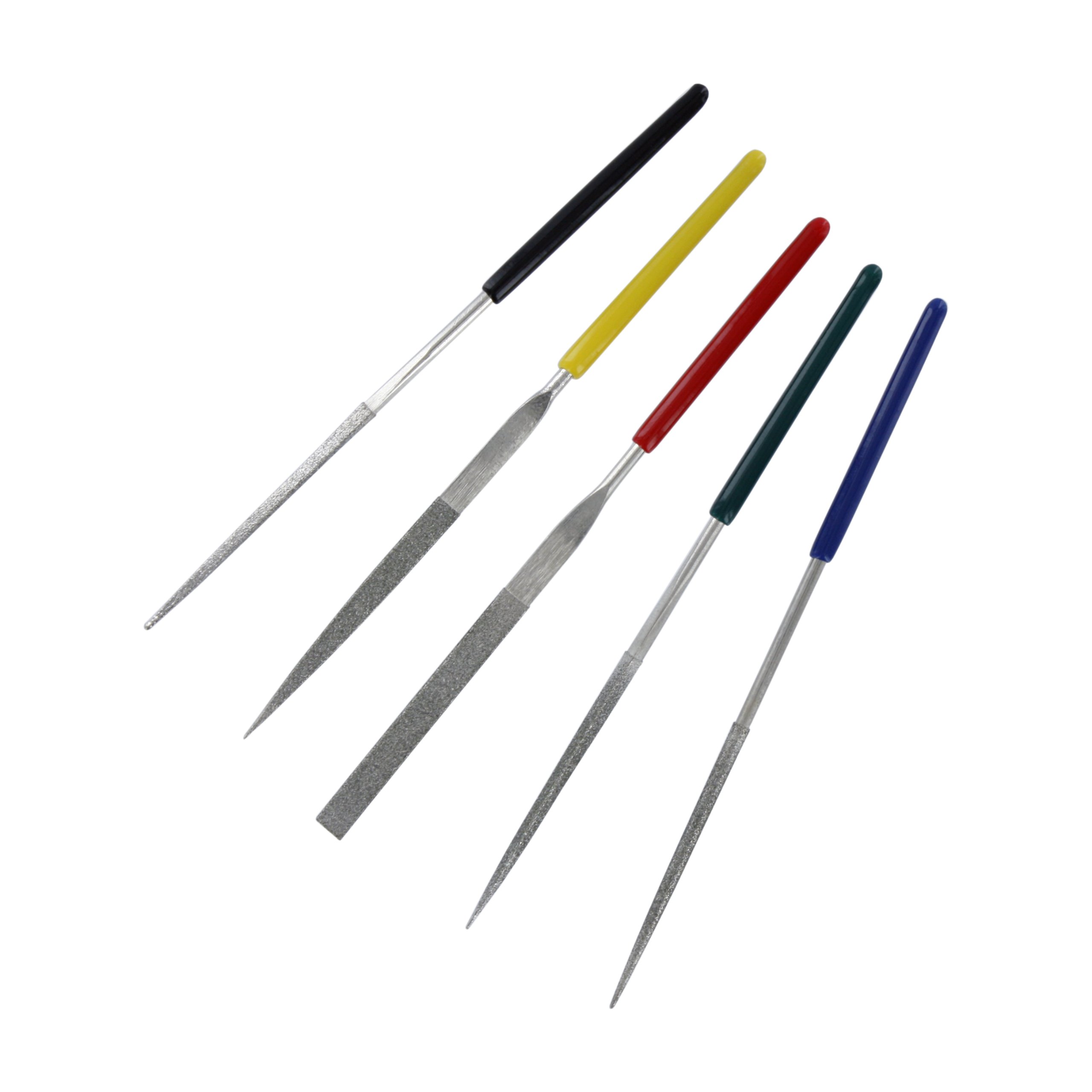 Modelcraft Mini Diamond File Set, Silver
