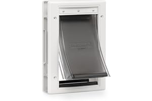 PetSafe Extreme Weather Energy Efficient Pet Door, White, Small