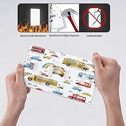 Wpshijia Kids Bus Taxi Truck 4 Gang Decorative
