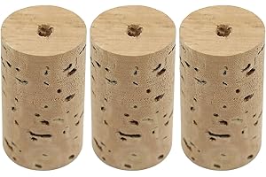 Zerodeko Woodwind Instrument Flute Cork Replacement Plugs 3Pcs Natural Leakproof Cork Stoppers for Headjoint
