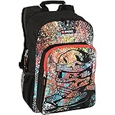 LEGO NINJAGO Kids School Backpack Bookbag, for Travel, On-the-Go, Back to School, Boys and Girls, with Adjustable Padded Straps and Fun patterns, Spraypaint