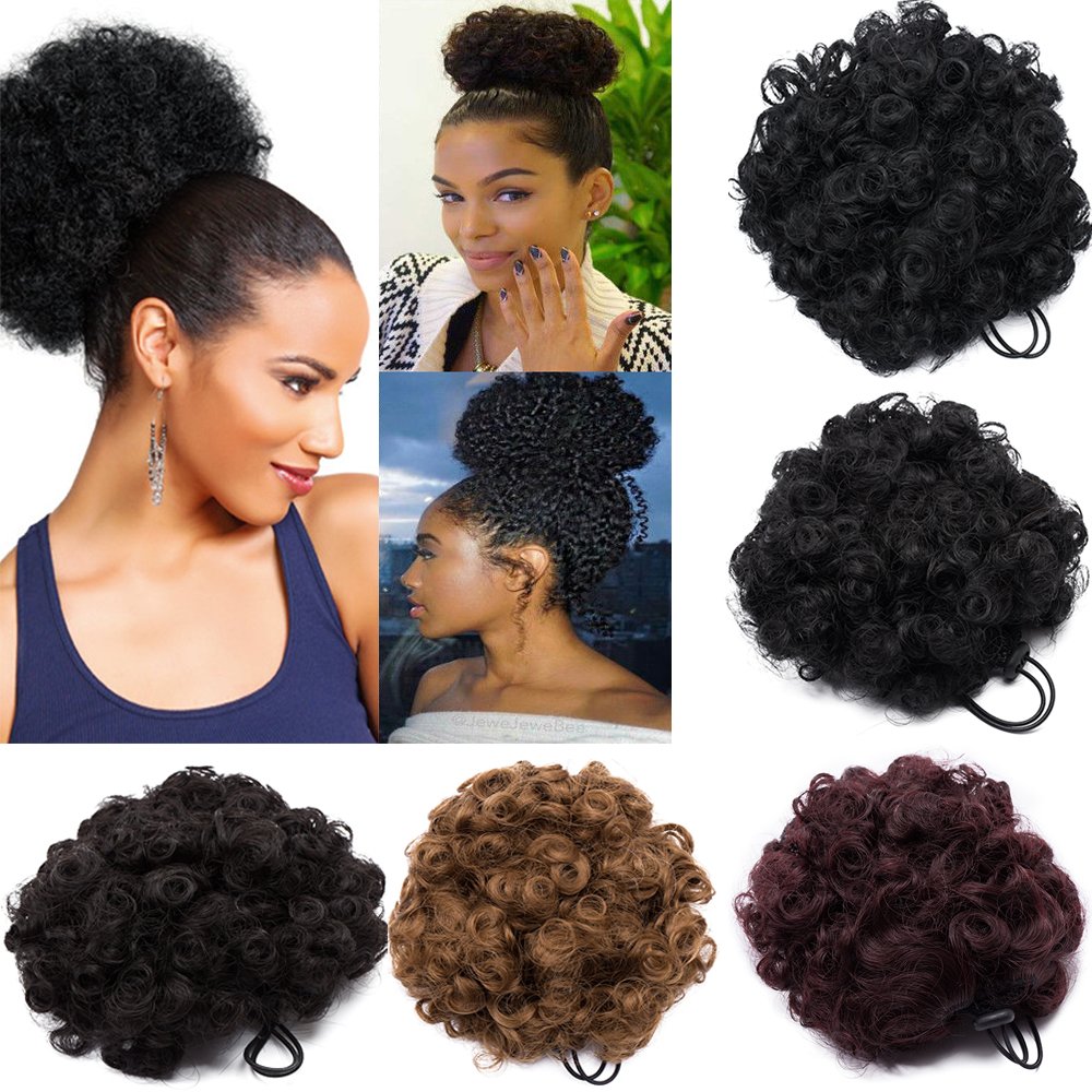 Amazon Com Women Synthetic Hair Ponytail African American Short
