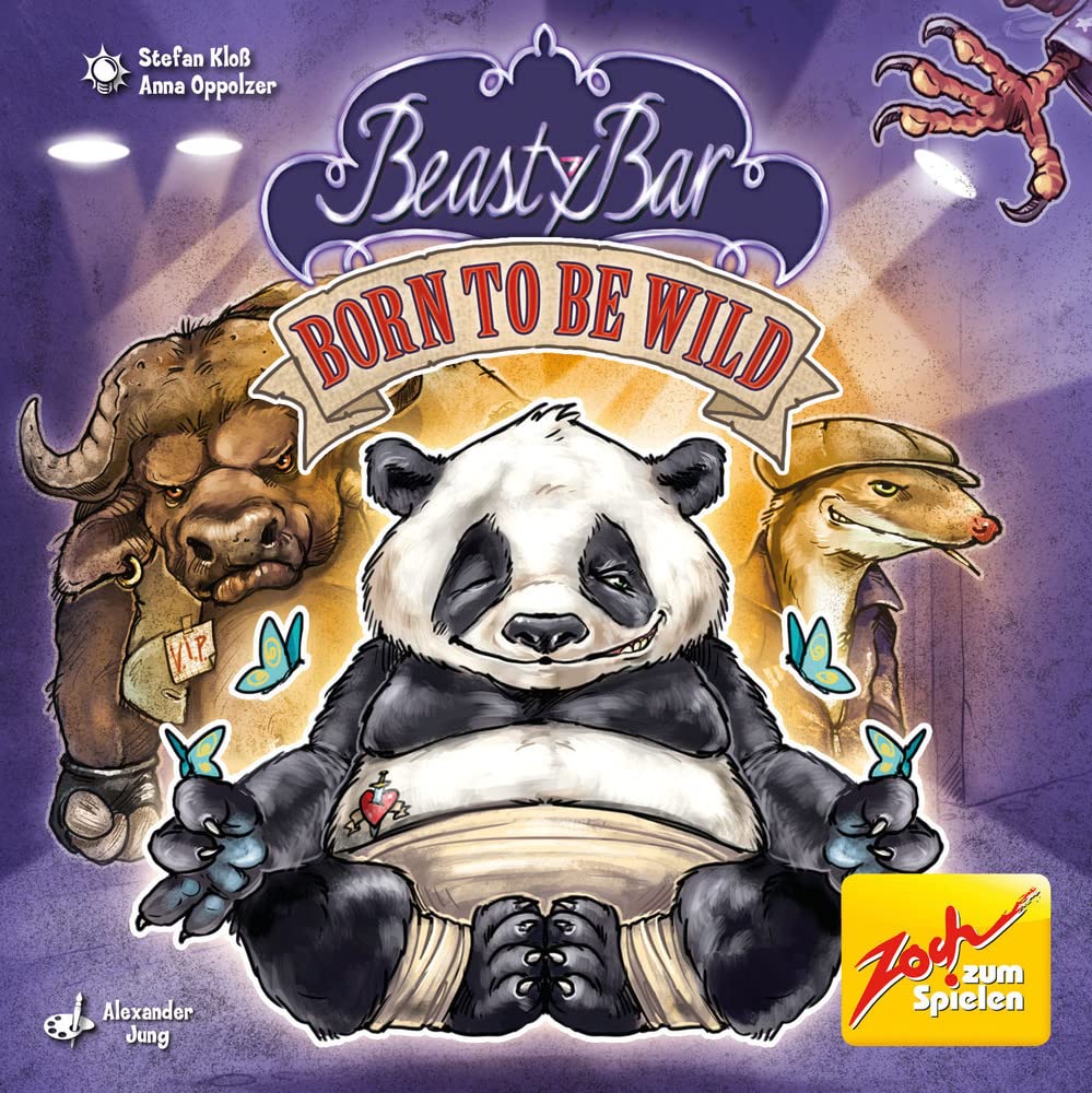 Zoch 601105143 Beasty Bar Born to be Wild - The Character Card Game - Can be Played & Combined Independently - for 2 to 4 Players, Strategy Game, for Children from 8 Years