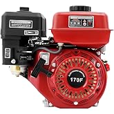 KFPJMDG 212CC 4-Stroke Engine Motor, 3000W 7.5HP Gas Engine Motor 0.95 Gal Small Go Kart Engine for Water Pumps, Minibikes, Lawnmowers, Trenchers, Cultivator Single Cylinder Air Cooled Motor