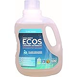 Earth Friendly Products ECOS Hypoallergenic Liquid Laundry Detergent Free & Clear, 100 Ounce
