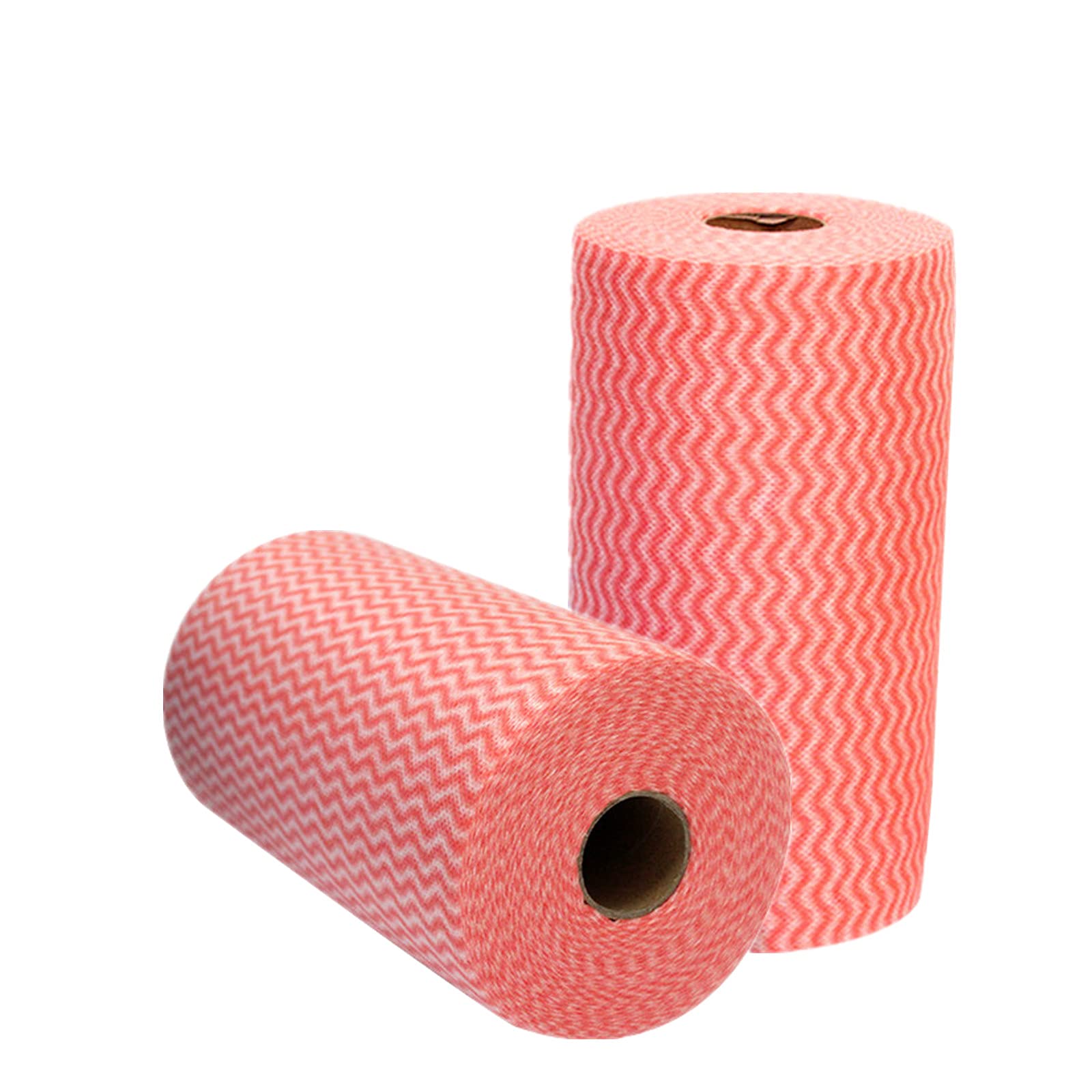 JINYUDOME J Cloths On Rolls，Reusable Cleaning Cloths, Kitchen Cleaning Towels，Soft and Durable, Total Pack of 200, Red. — image 1