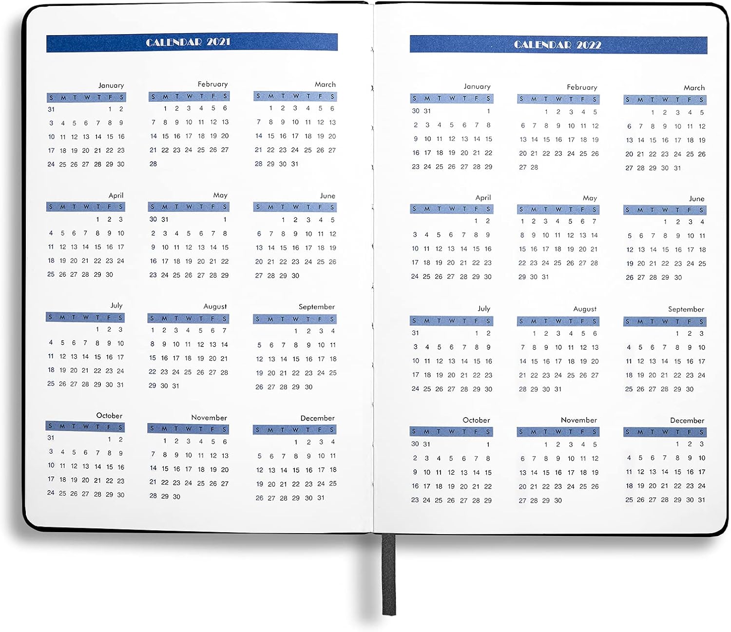 2021-2022 Planner: Monthly & Weekly & Daily Planner, July 2021- July 2022, 5.7" X 8.4", Hardcover, Premium Thicker Paper, Black: Office Products