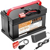 Tnvodejo 24V 8Ah Li-ion Rechargeable Power Wheels Battery Huffy Torex UTV 24v ride on toys,Replacement Battery Child Kids Ride On Car Compatible