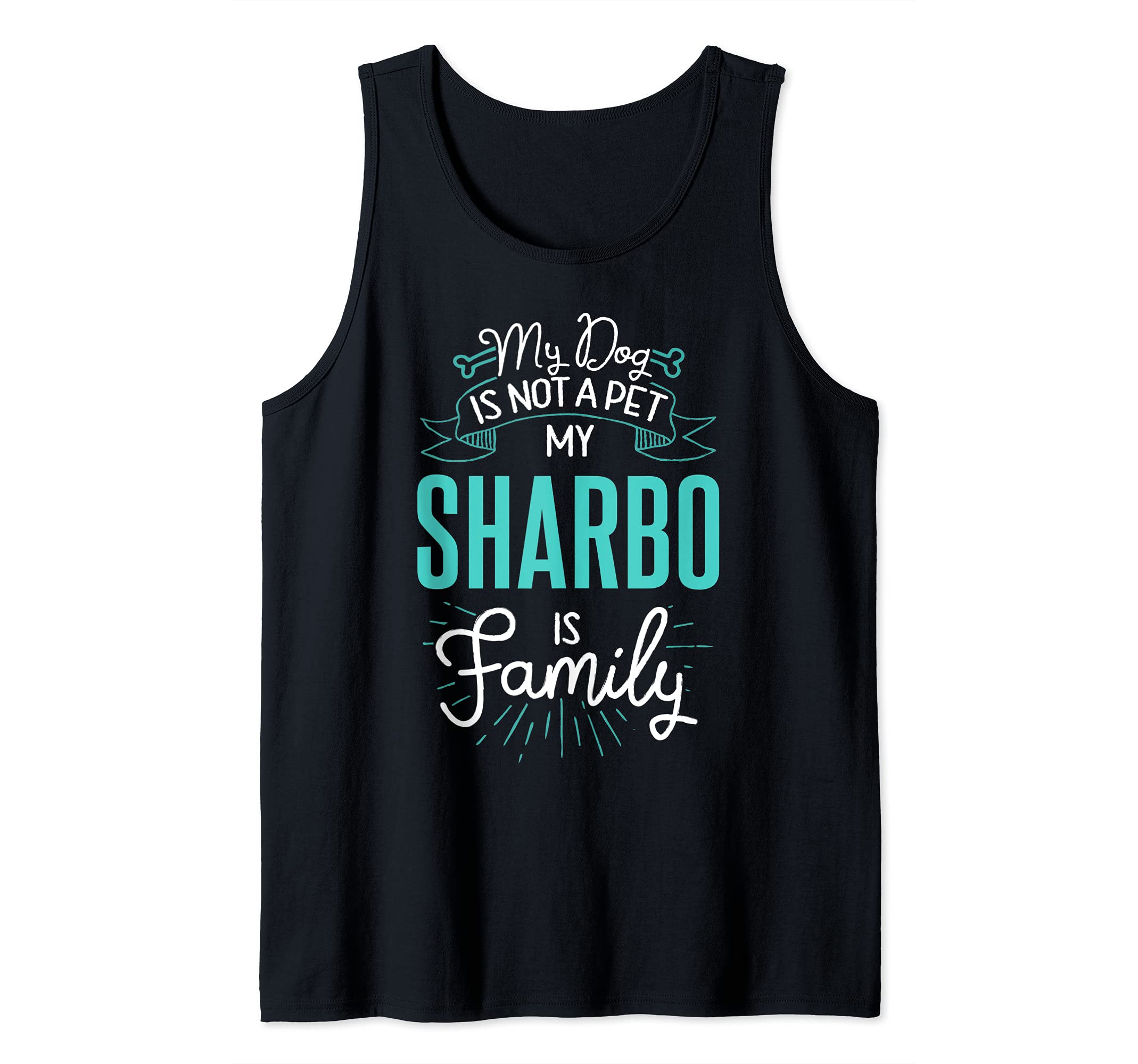 Cute Sharbo Design Family Dog Giftn Tank Top