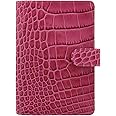 Filofax Personal Classic Croc organiser - fuchsia