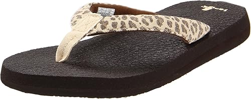sanuk leopard flip flops