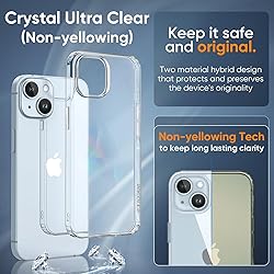 SUCGLES for iPhone 15 Case, Shockproof Military