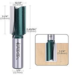 MNA 23/32" (Dia.) Double Flute Straight Bit with