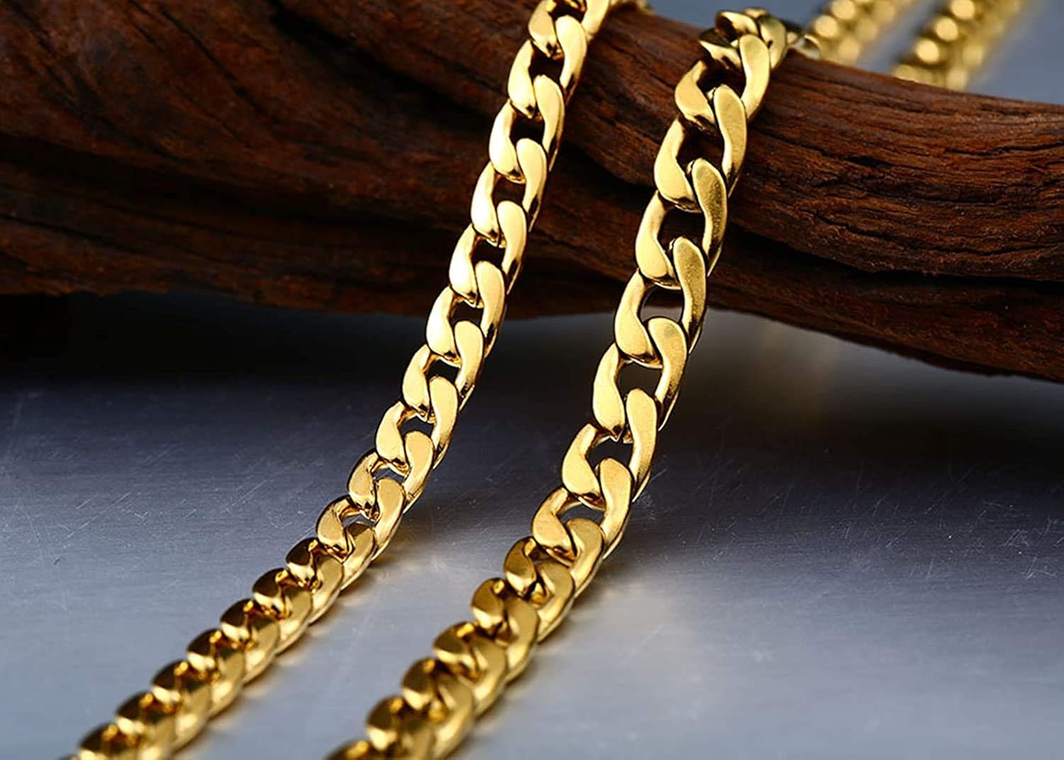 LOPEZ KENT Stainless Steel Mens Chain 