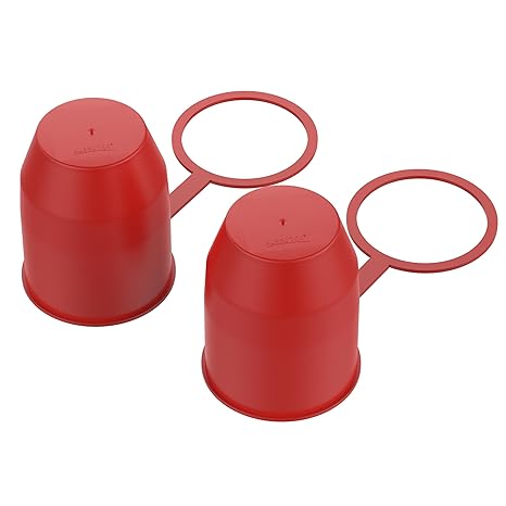 AUPROTEC Schutzkappe Anhängerkupplung mit Sicherungsring Kugelschutzkappe Abdeckkappe mit Schlaufe für Auto Kugelkopf-Kupplun